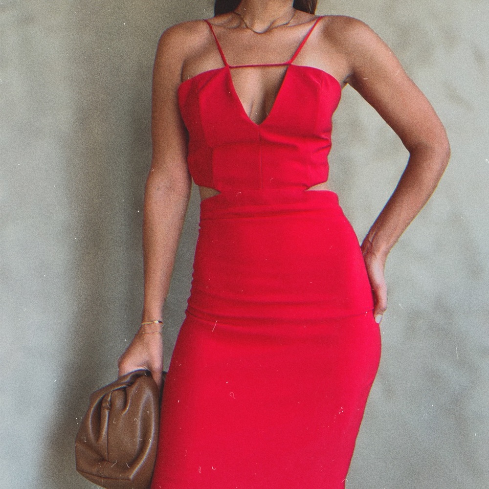 Red Cutout Dress